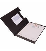 Kapaklı Sekreterlik A4 Biala 100 Yaprak Kapasiteli Clip Board 24x32 cm (Siyah)