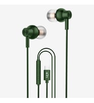 H72 Mikrofonlu Yüksek Baslı Kulak İçi Type-C Kablolu Kulaklık (Yeşil)