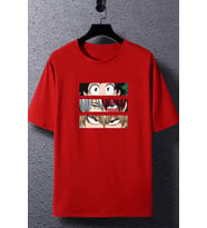 Unisex Ken Kaneki Baskılı T-shirt (Kırmızı)