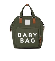 BAGMORİ Baby Bag Baskılı Cepli Anne Bebek Bakım Sırt Çantası (Haki)