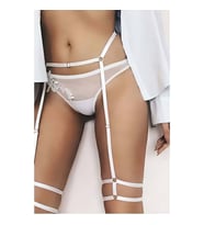 Çift Sıralı  Jartiyer Harness (Kırmızı)