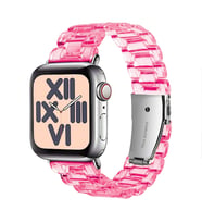 BİPOWER Apple Watch 38-40mm KRD-22 Candy Kordon (Neon Pembe)