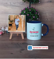 Diş Hekimi Asistanı Fotoğraflı Dekoratif Taş, Kupa Bardak Beyaz Hediye Diş Hekimi Asistanına Hediye (Model 3)