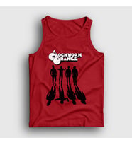 Presmono Unisex Sarı Gang Film Otomatik Portakal A Clockwork Orange Atlet 242413tt (Kırmızı)
