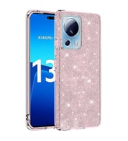 Xiaomi Mi 13 Lite Kılıf Zore Shining Simli Silikon Kılıf (Pembe)