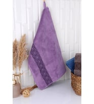 %100 Pamuk 50x70 El Havlusu (Mor)