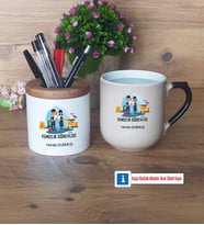 Temizlik Görevlisi Kalemlik, Kupa Bardak T Kişiye Özel Hediye (Model 2)