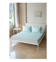 Lastikli Çarşaf Seti ( Yastık kılıfı Dahil ) 4 Ebat (Mint Yeşili)