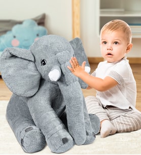 Özgüner 80 cm Uyku Arkadaşım Pelüş Fil (Gri)