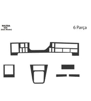 Meriç® Mazda 926 Ön Torpido Kaplama Maun 6 Parça 1994-1999 (Karbon)