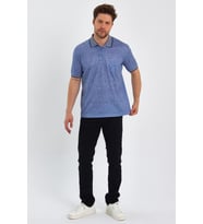 ALEXANDERGARDI CEPLİ MERSERİZE KUMAŞ POLO YAKA T-SHİRT (1043) (Lacivert)