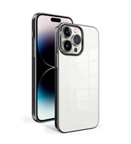 Apple iPhone 14 Pro Kılıf Zore Sun Kenarları Renkli Şık Tasarım Kılıf (Siyah)