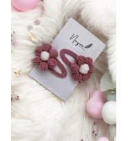 El Örgüsü Çıt çıt Toka 2li (Pembe)