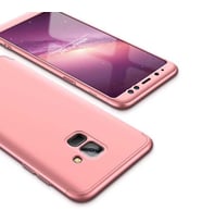 Galaxy A8 Plus 2018 Kılıf Zore Ays Full Koruma Kılıf (Rose)