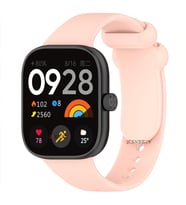 Xiaomi Redmi Watch 4 Uyumlu Purelux Soft Yumuşak Silikon Kordon (Pembe)