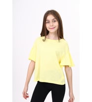 Toontoy Kız Çocuk Tişört (Açık Sarı)