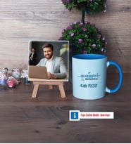 Su Ürünleri Mühendisi Fotoğraflı Dekoratif Taş, Kupa Bardak Beyaz Hediye (Model 4)