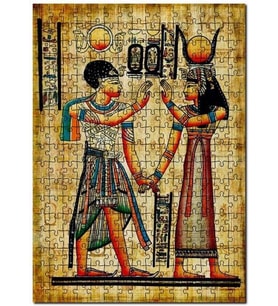 Cakapuzzle Antik Mısır Papyrus Thema Görseli Puzzle Yapboz MDF (Ahşap) (1000 Parça)