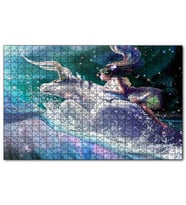Cakapuzzle Perisi ve Boğa Burcu Görseli Puzzle Yapboz MDF (Ahşap) (255 Parça)