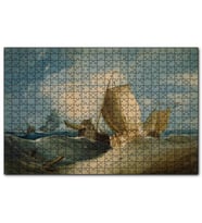 Cakapuzzle Dev Dalgalardaki Gemiler  Puzzle Yapboz MDF (Ahşap) (500 Parça)