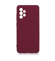 Galaxy A72 Kılıf Lansman Tasarım İç Yüzeyi Kadife Silikon (Koyu Mor)