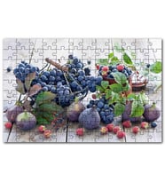 Cakapuzzle Masada Yaş İncir Üzüm Yabanmersini Ahudular Puzzle Yapboz MDF (Ahşap) (1000 Parça)