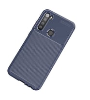 Xiaomi Redmi Note 8T Kılıf Karbon Silikon Case (Lacivert)