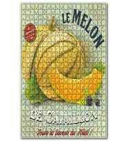 Cakapuzzle Güneyin Tüm Lezzeti Kavun Afiş Görseli Puzzle Yapboz MDF (Ahşap) (255 Parça)