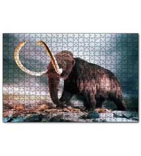 Cakapuzzle Dev Dişleriyle Mamut  Puzzle Yapboz MDF (Ahşap) (1000 Parça)
