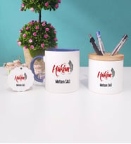 Hakim Kupa Bardak Kalemlik ve Anahtarlık İsme Özel (Model 2)