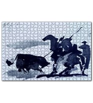 Cakapuzzle Bullfight Scene, 1960 by Pablo Picasso  Puzzle Yapboz MDF (Ahşap) (500 Parça)