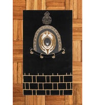 EVDEYA Dijital Baskılı Yıkanabilir Şık Tasarım Namaz Halısı Seccade 70x130cm, Seccade-49-kahve, (Siyah)