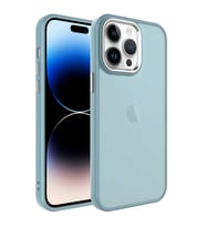 Apple iPhone 14 Pro Kılıf Zore May Arka Yüzey Buzlu Kılıf (Mavi)