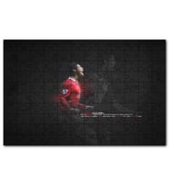 Cakapuzzle Cristiano Ronaldo Şeffaf Yansıma Arkaplan Puzzle Yapboz MDF (Ahşap) (500 Parça)