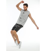 Süperlife Erkek Regular Fit Nakışlı Brooklyn Şort SPR21Y57 (Antrasit)