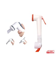 Plasyay Plastik Mandallı Şaftaf Tekne Yat Karavan Otel Duş ve Taharet Matik Başlığı (Turuncu)