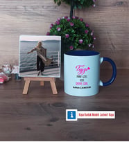 Teyze Daha Cool Fotoğraflı Dekoratif Taş, Kupa Bardak Beyaz Hediye (Model 3)