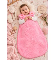 Harika Peluş Bebek Uyku Tulumu (Pembe)