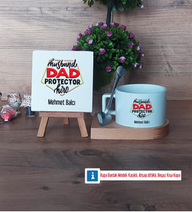 Babaya Hediye Dekoratif Taş, Kupa Bardak Kırmızı Hediye Babaya Doğum Günü Hediyesi (Model 7)