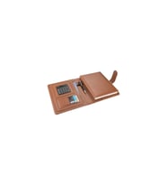 Organizer Ajanda Kılıflı Tarihli Çizgili 168 Yaprak 17x24 Defterli Dilli Mıknatıslı Rainbow Vegan 20x26 cm (Taba)