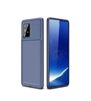 Samsung Galaxy A91 (S10 Lite) Kılıf Karbon Silikon Case (Lacivert)
