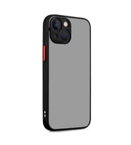 Vendas iPhone 13 Mara Serisi Arkası Mat Renkli Silikon Kılıf + Seramik Nano Ekran Koruyucu (Siyah)