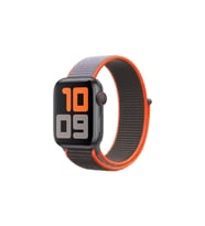BİPOWER Apple Watch 42-44 mm KRD3 Hasır Kordon (Turuncu-Gri)