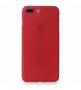 Uyumlu Model Apple iPhone 7 Plus Kılıf A+ Ultra İnce Sert Kapak (Kırmızı)