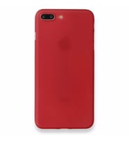 Uyumlu Model Apple iPhone 7 Plus Kılıf A+ Ultra İnce Sert Kapak (Kırmızı)