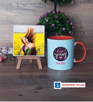 Love Yourself Fotoğraflı Dekoratif Taş, Kupa Bardak Beyaz Hediye (Model 13)
