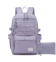 Smart Bags Sırt Çantası Okul Boyu Kalem Kutusu Hediyeli 3156 (Eflatun)