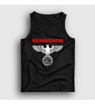 Presmono Unisex Beyaz Eagle Rammstein Atlet 105179tt (Siyah)