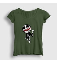 Presmono Kadın Sarı Bonesy Gorillaz T-Shirt 54378tt (Haki)