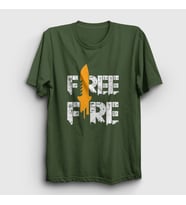 Presmono Unisex Beyaz Knife V2 Free Fire T-Shirt 232928tt (Haki)